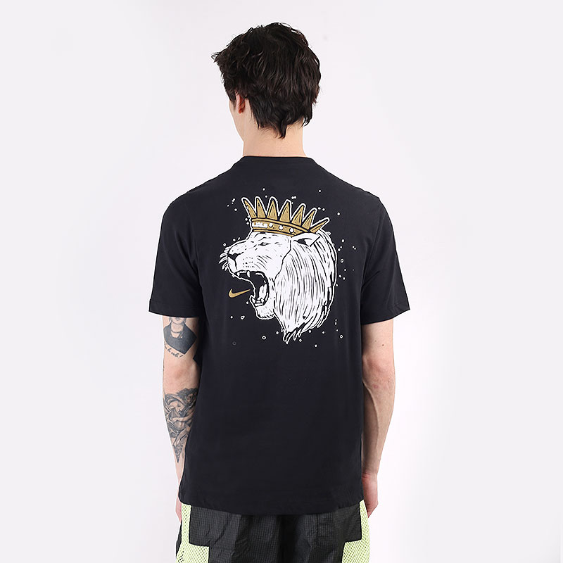 мужская черная футболка Nike Dri-FIT LeBron Logo Basketball T-Shirt. DD0783-011 - цена, описание, фото 4